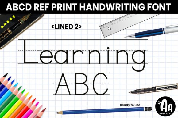 Abcd Ref Lined2: A Creative Typeface for Handmade Brands
