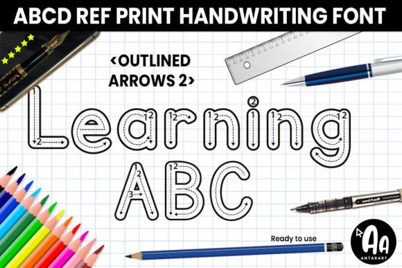 Abcd Ref Outlined Arrows2: The Display Font for Bold Branding
