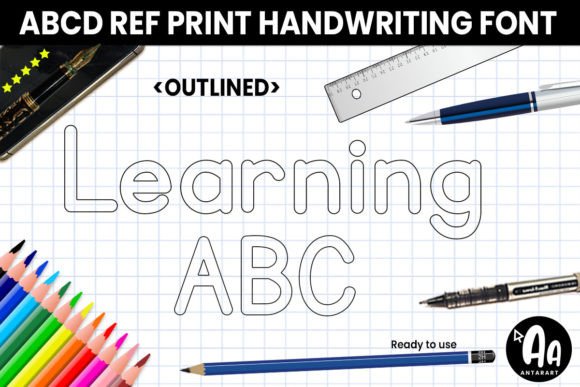 Abcd Ref Outlined: The Display Typeface for Creative Makers