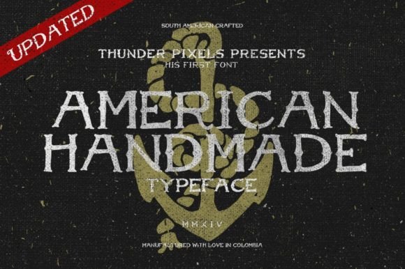 American Handmade: The Vintage Display Font for Makers