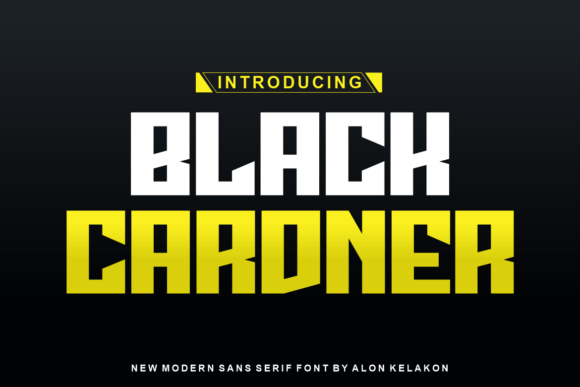 Black Cardner: The Bold Typeface for Modern Business Branding