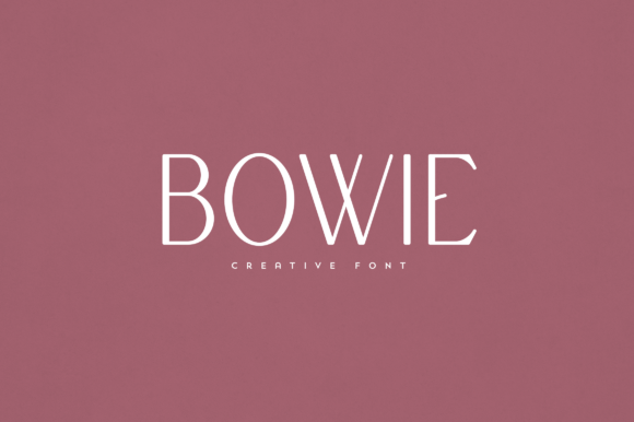 Bowie Font for Branding and Design Projects