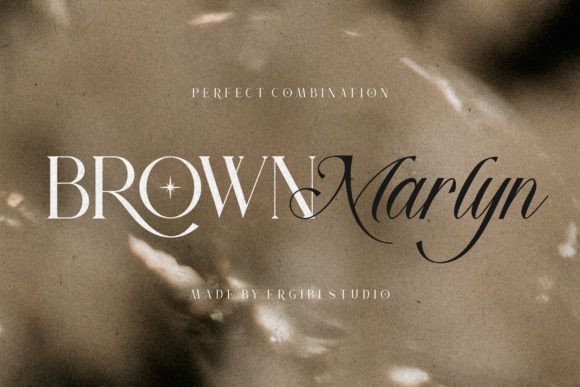 Brown Marlyn Duo: The Premium Typeface for Distinct Campaigns