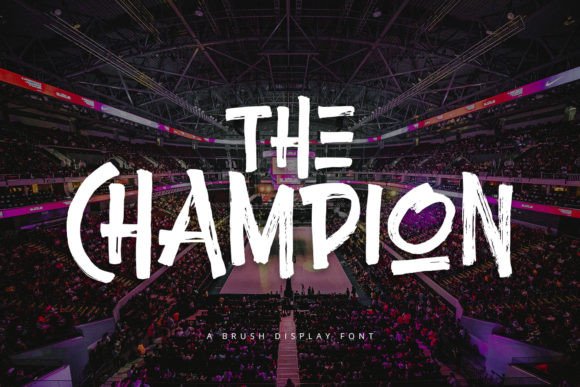 Champion Brush Display Font for Handmade Branding