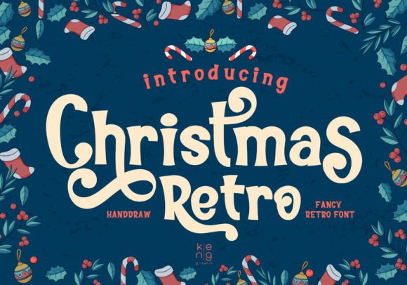 Christmas Retro Font for Timeless Editorial Design