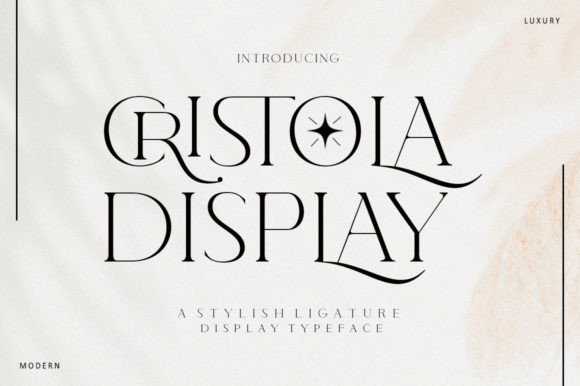 Cristola Display Font Review and Download