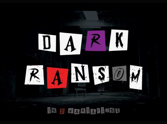 Dark Ransom: A Spooky Display Typeface for Editorial Design