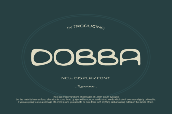 Dobba: The Friendly Display Font for Modern Designers
