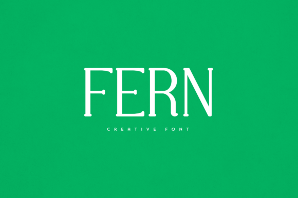 Fern Font: A Stylish Display Font for Creative Projects