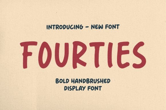 Fourties: The Bold Display Font for Creative Product Makers