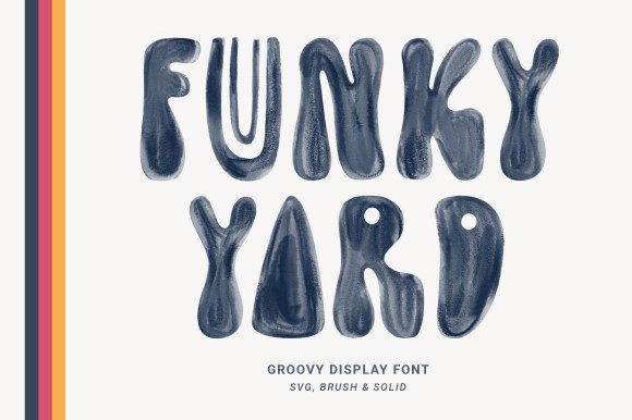 Funky Yard: A Retro-Modern Display Font for Digital Brands