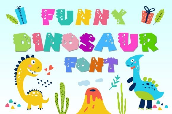 Funny Dinosaur Font for Fun and Professional Branding