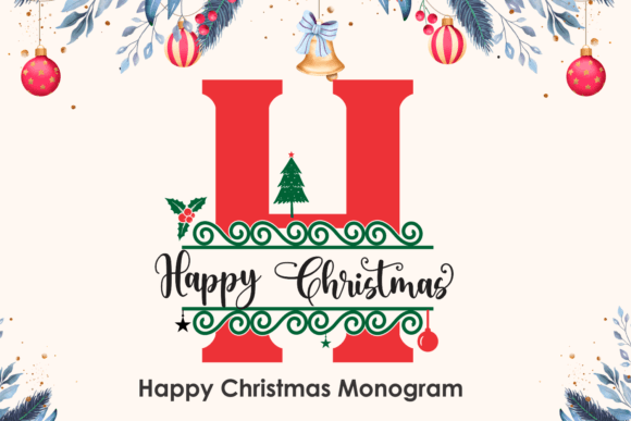 Happy Christmas Monogram Font Review