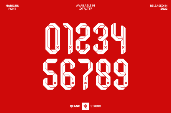 Haricus: The Ultimate Display Font for Bold Sports Designs