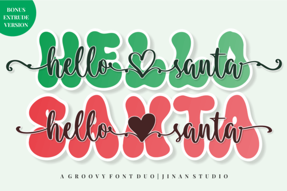 Hello Santa Duo: A Festive Font for Creative Makers