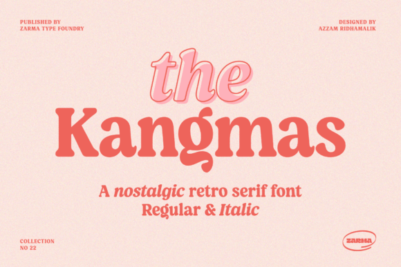 Kangmas: A Nostalgic Font for Modern Editorial Design