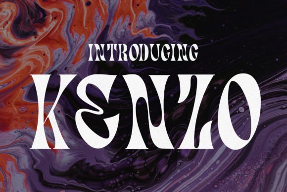 Kenzo: The Groovy Display Typeface for Bold Campaigns