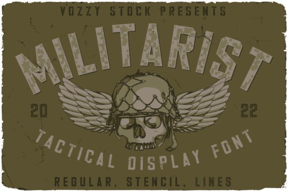 Militarist Font for Bold Editorial Design