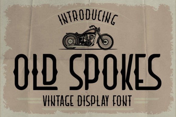 Old Spokes Vintage Font for Handmade Creations