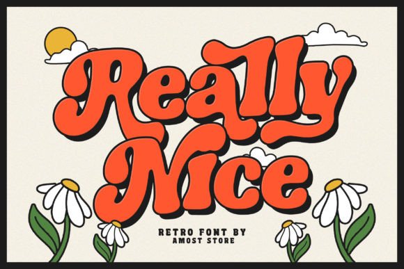 Really Nice: The Groovy Display Font for Retro Campaigns