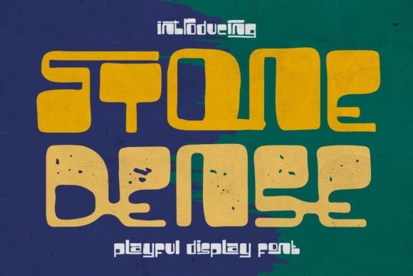 Stone Dense: The Playful Display Font for Scroll-Stopping Campaigns