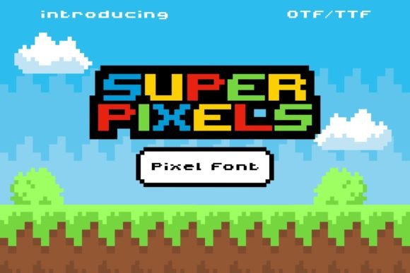 Super Pixels: The Retro Game Font for Handmade Brands