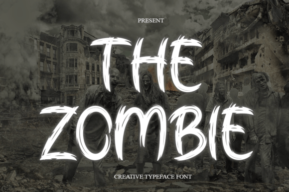 The Zombie Brush Display Font for Bold Campaign Headlines
