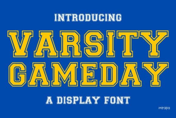 Varsity Gameday: The Modern Display Font for Bold Editorial Design