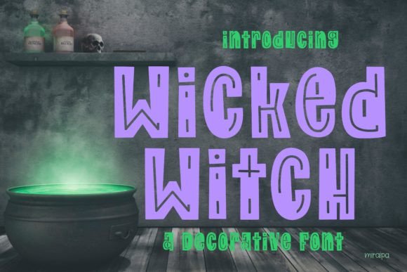 Wicked Witch: A Spooky Display Typeface for Digital Branding
